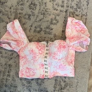 White Fox corset top